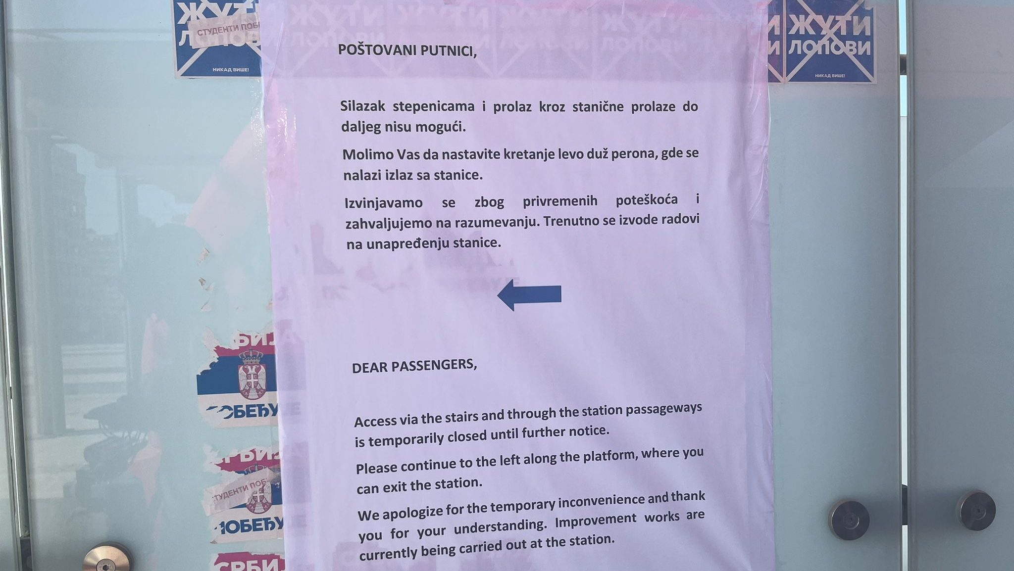 "Ovo je raspad sistema": Reporterka Danasa na Železničkoj stanici Novi Beograd, koja je do daljnjeg gradilište 2