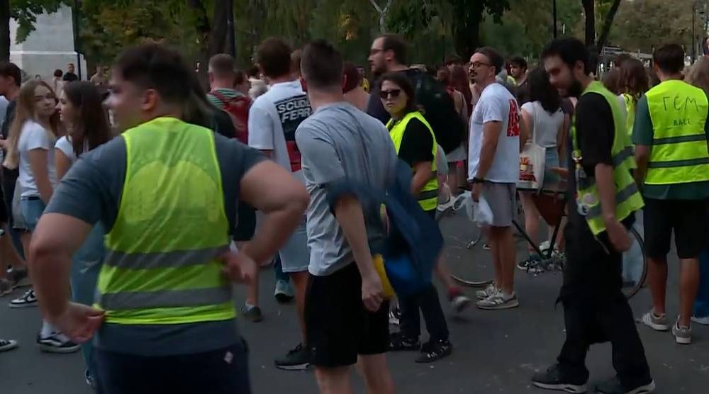 protest srednjoškolaca u Nišu