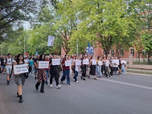 Studenti u Nišu obeležavaju 22 meseca od tragedije na Železničkoj stanici u Novom Sadu 1