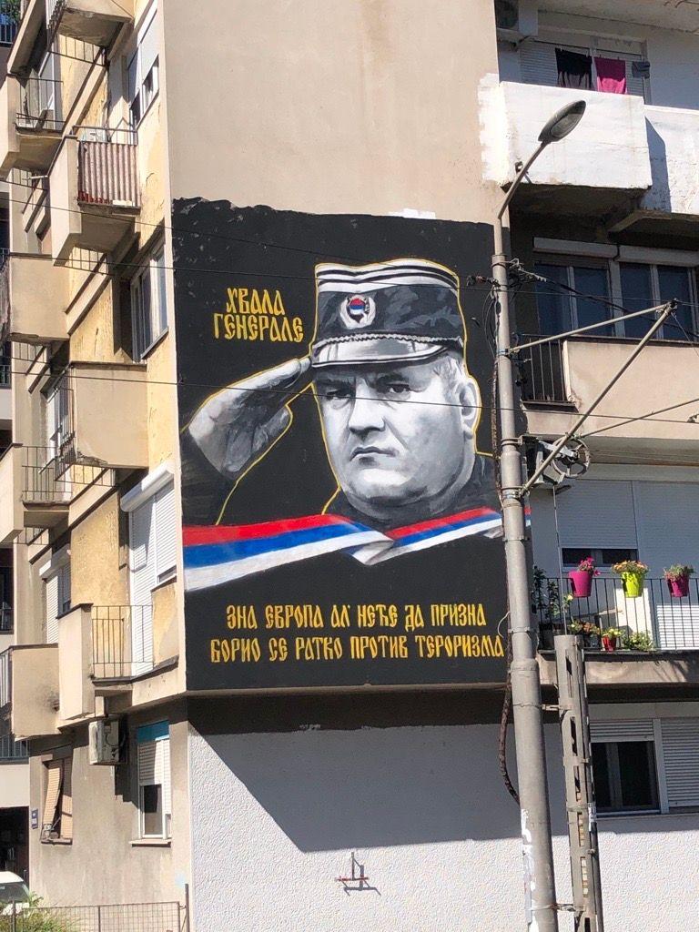 mural ratko mladić, mural posvećen ratku mladiću