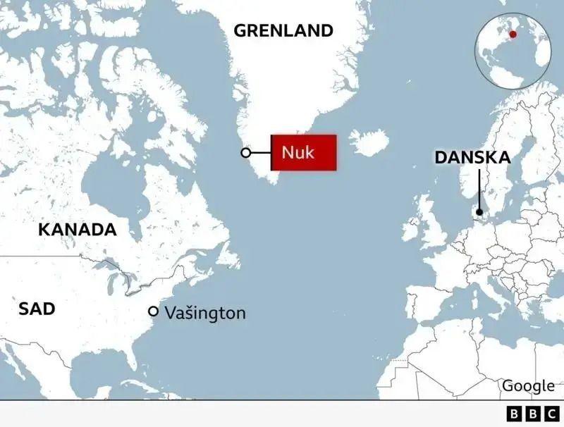 mapa grenlanda, gde je grenland, grenland