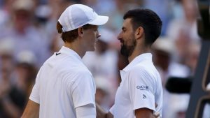 Novak Đoković i Janik Siner, Vimbldon