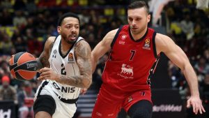 Partizan - Olimpija Milano, Foto: EPA/MATTEO BAZZI