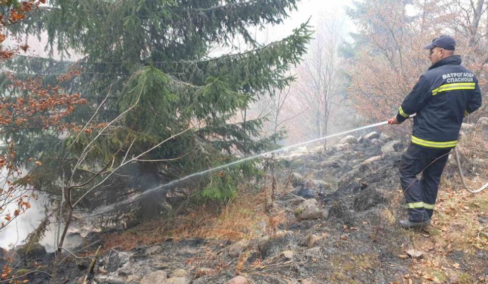 MUP: Požar na Suvoj planini i dalje gori, gašenje na više lokacija moguće samo iz vazduha 1