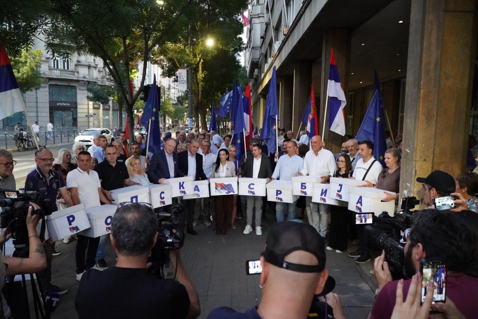 koalicija evropska srbija predala listu
