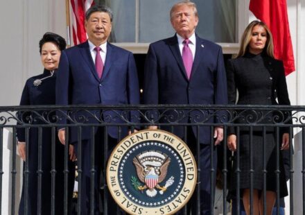 Donald Tramp, Si Đinping, Melanija Tramp i Peng Lijuan