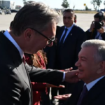 Vučić dočekao predsednika Uzbekistana Šavkata Mirzijojeva 1