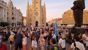 skup zborova u Novom Sadu, protest