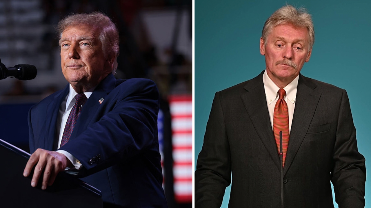predsednik Tramp i Peskov, portaprol Kremlja 