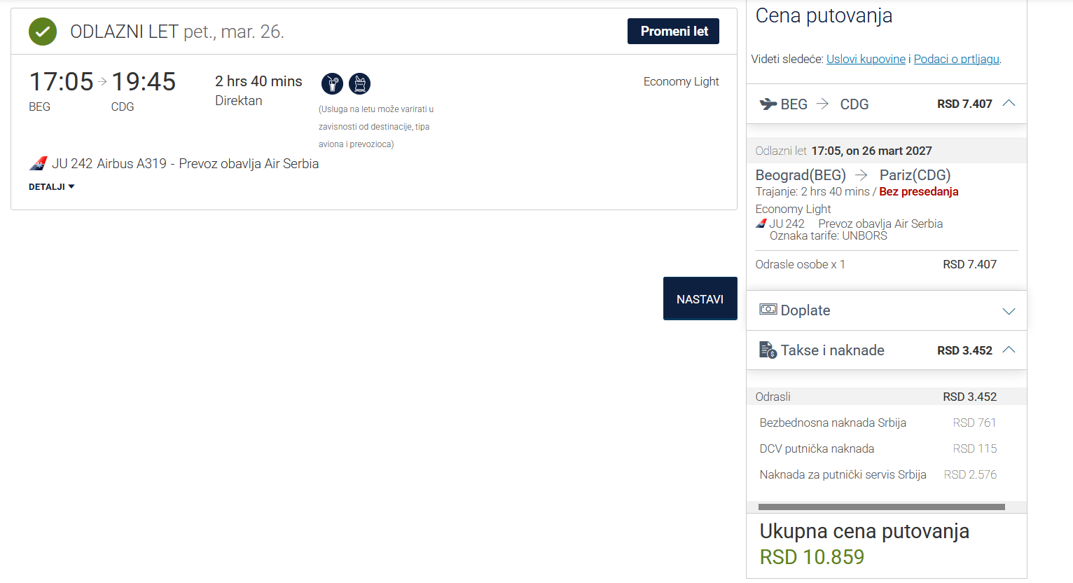 Er Srbija nudi "povoljne" karte za letove, ali cene variraju: Šta sve "budži" cenu letova? 3 Er Srbija nudi "povoljne" karte za letove, ali cene variraju: Šta sve "budži" cenu letova? 3