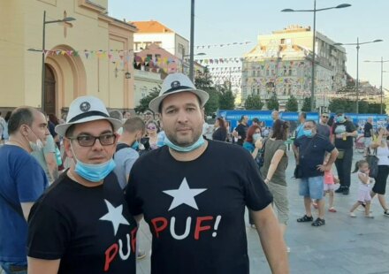 PUF: Tokom skupa SNS u Zrenjaninu policija blokirala slobodu kretanja, privela dvojicu aktivista 1