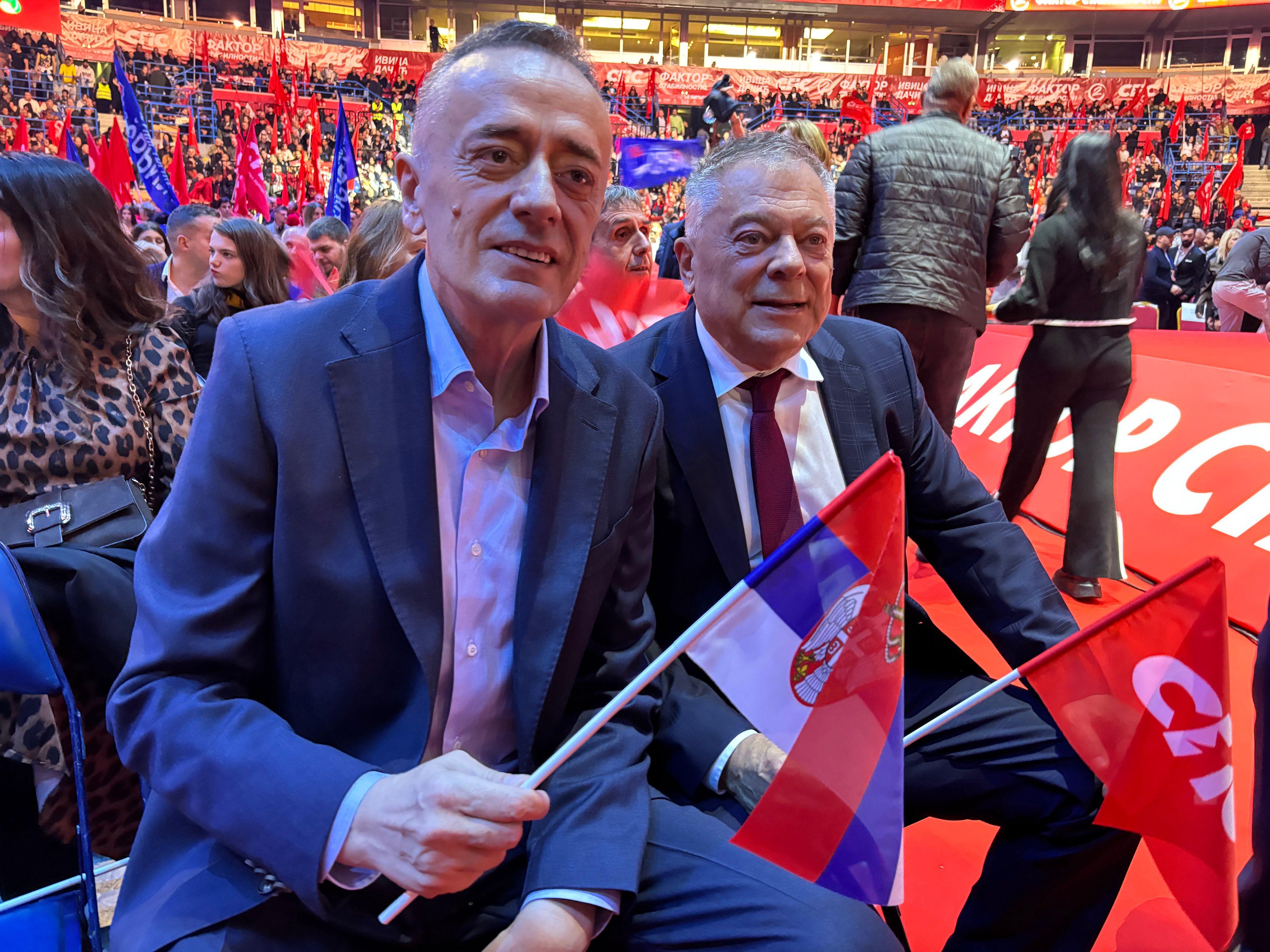 aleksandar antić, novica tončev, sps, skup sps-a, predizborni skup sps, socijalisti