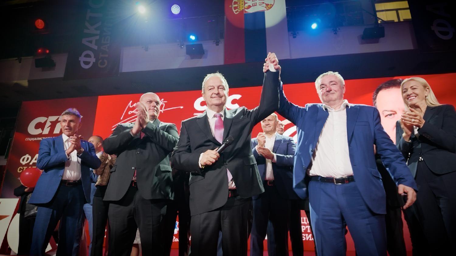 dačić i bajatović, izborna kampanja sps-a, socijalisti, sps