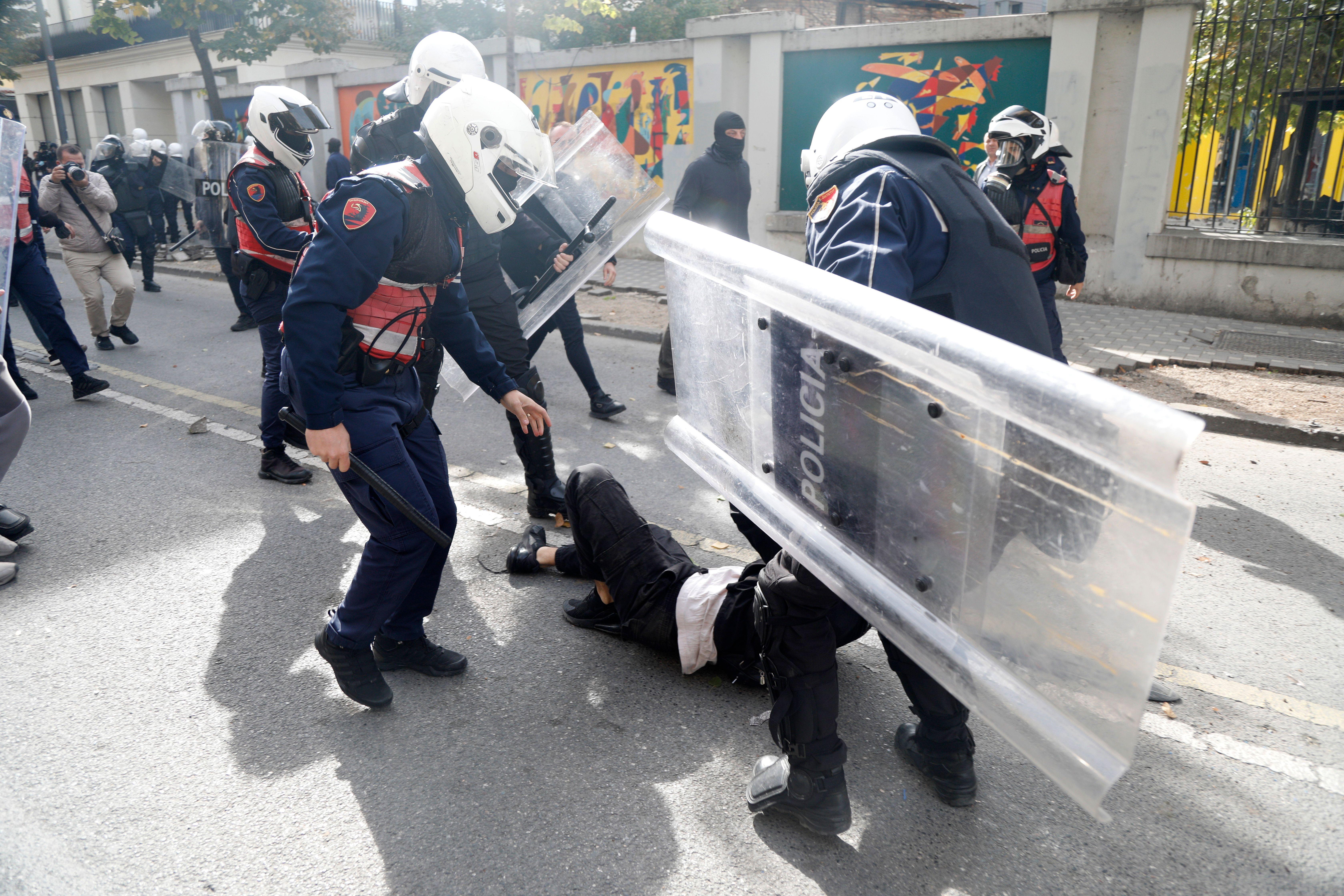 Hapšenje demonstranta
