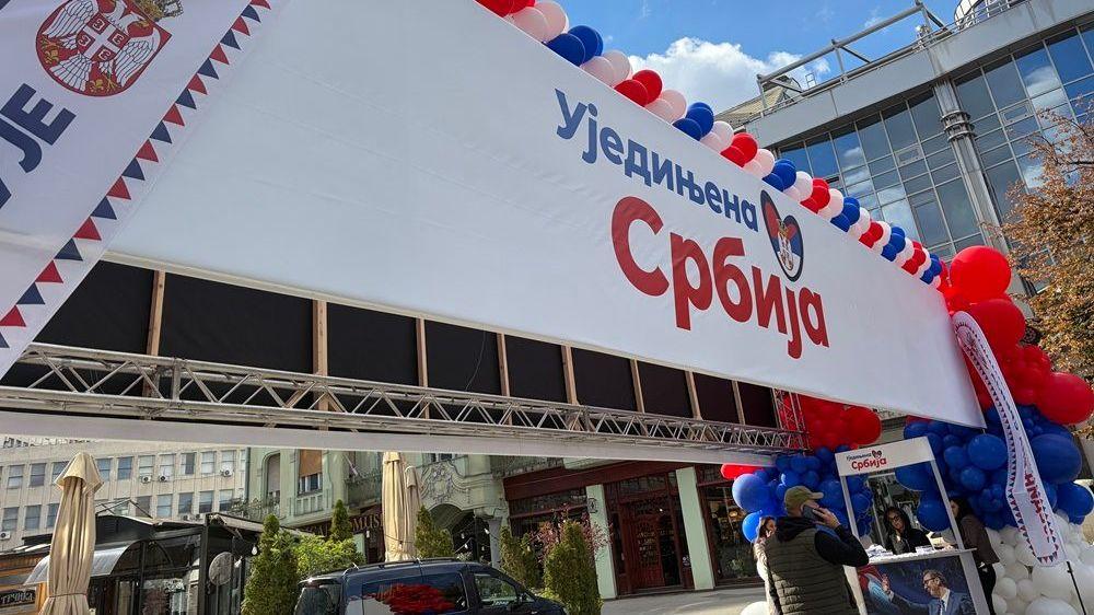 skup sns-a u novom sadu, vučićev miting u novom sadu