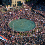 Skup studenata na Trgu Slavija 28. juna 2025.