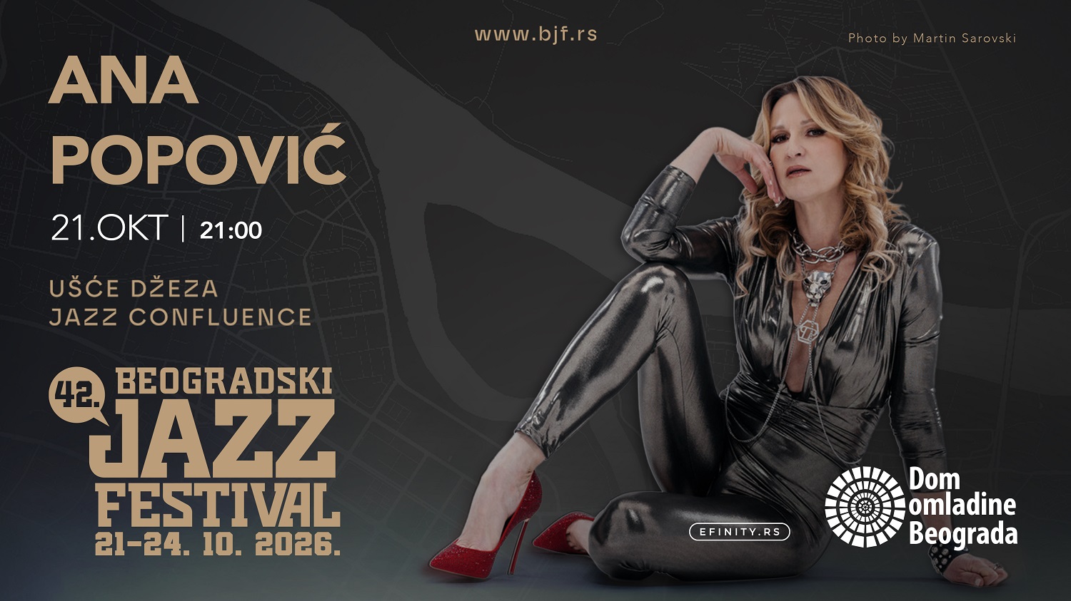 Koncerti srpskih umetnika otvaranju 42. Beogradski džez festival: Ana Popović i Vladimir Nikolov Nonet 2 Koncerti srpskih umetnika otvaranju 42. Beogradski džez festival: Ana Popović i Vladimir Nikolov Nonet 1