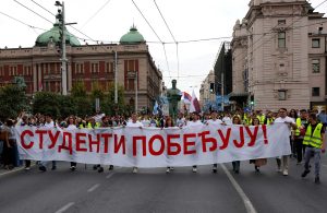 Počeo skup Studentske liste u Beogradu: Blokirali Bulevar kralja Aleksandra i Ruzveltovu ulicu 1