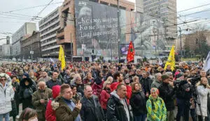 Protest Sindikat predškolskog obrazovanja i vaspitanja Srbije 10. oktobra u Beogradu 1