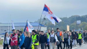 Sukob izmeđi pristalica Studentske liste i SNS na okupljanju u Čačku 1