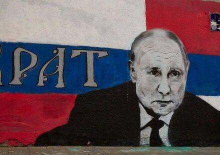 Mural u Beogradu posvećen Vladimiru Putinu, predsedniku Rusije