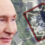 Vladimir Putin i slika na kojoj je velika kuće